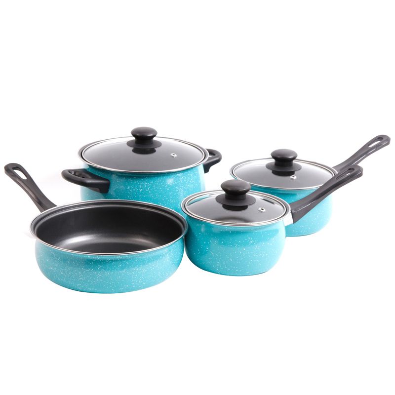 Gibson Home Casselman 7 piece Cookware Set in Turquoise, 4 of 6