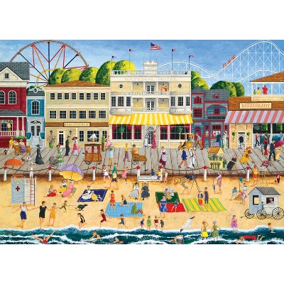 Hometown Gallery 1000 Piece Jigsaw Puzzle - Colorful Boardwalk Scene