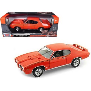 1969 Pontiac GTO Judge Orange 1/18 Diecast Model Car by Motormax - 1 of 3
