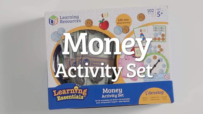 Learning Resources Kids&#39; Money Activity Set 102pc, 2 of 8, play video