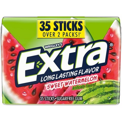Extra Sweet Watermelon Sugar Free Chewing Gum Pack - 35ct