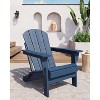 Folding Adirondack Chair - HDPE Outdoor All-Weather Fire Pit Chairs, Ergonomic Extended Backrest for Patio, Garden Pool, Backyard - 2 of 4