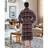 ADR Plush Fleece Men's Robe, Soft Cozy Warm Men's Bathrobe, Bath Robe - 3 of 4