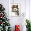 SEVOBAL Wall Art Old World Frosty Snowman Christmas Holiday Framed Decor for Living Room Seasonal Display, White, 14"*1"*18" - 2 of 4
