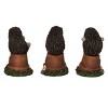 Transpac Set of 3 Resin Garden Hedgehog Figurines Spring Home Decorations for Spring and Summer - 2 of 2