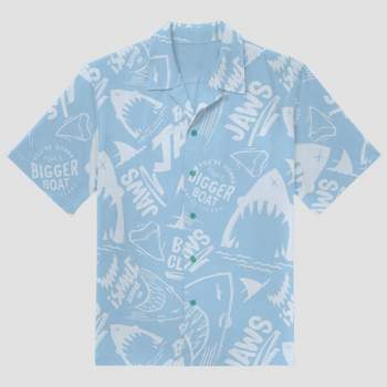 Men's Universal Jaws Button-Down Shirt - Light Blue