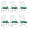 vidaXL Pallet Cushions 6 pcs Green 19.7"x19.7"x2.8" Oxford Fabric - 4 of 4