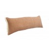 20" Orange And Tan Cotton Color Block Throw Pillow with Fringe - 4 of 4