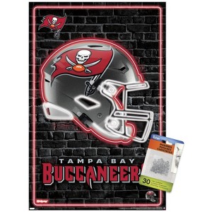 Trends International NFL Tampa Bay Buccaneers - Neon Helmet 23 Unframed Wall Poster Prints - 1 of 4