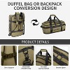 NEW YORK XPRESS LX737, 2-in-1 Travel Duffel Backpack, 21" Convertible with Straps, Heavy Duty Water-Resistant, 40L - 3 of 4