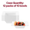 Smarty Had A Party 5 oz. White Square Plastic Dessert Bowls - 120 pcs - 4 of 4