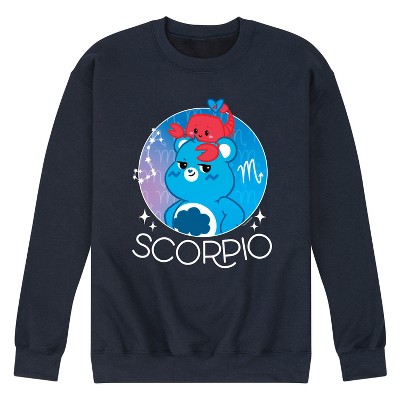 Men's Care Bears Scorpio Grumpy Bear Graphic Fleece Sweatshirt - Navy ...