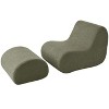 CAVINAS Modern Recliner Accent Chair with Ottoman, Ergonomic Curved Desig, High-Resilience Foam Upholstery - 2 of 4
