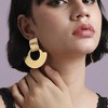 SOHI Women's California Gold Metallic Drop Earrings - 3 of 4