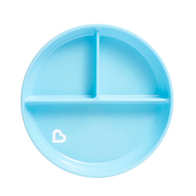 Munchkin Stay Put Divided Suction Toddler Plates, 1 of 8