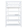 NicBex Twin Size Bunk Bed with Desk Pinewood Rack Multifunctional Bed Frame with Storage Shelves, Guardrails and Ladder, No Spring Box Required - 4 of 4