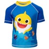 Pinkfong Baby Shark Rash Guard and Swim Trunks Outfit Set Toddler - 3 of 4