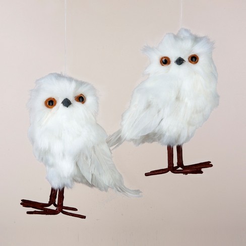 Kurt S Adler 5 25 Tell A Story White Snowy Owl Christmas Figure Ornament Target