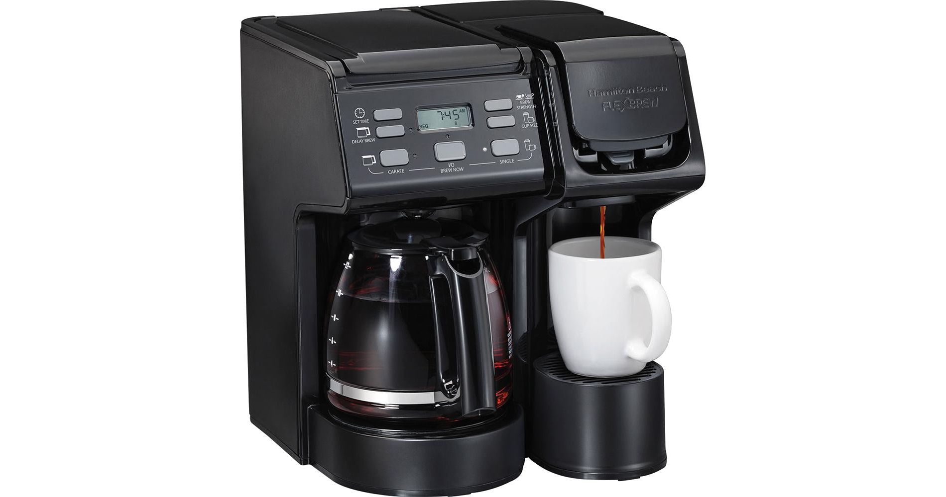 Hamilton Beach FlexBrew Trio Coffee Maker with 40 oz. Reservoir (Manufacturer Refurbished)
