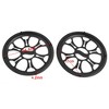 Unique Bargains Car Speaker Hollow Mesh Sub Woofer Subwoofer Grill Cover Black  9" 2Pcs - 3 of 4