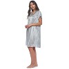 Casual Nights Women's Fancy Lace Neckline Silky Tricot Nightgown - 2 of 4