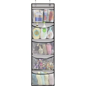 5-piece organizer to hang above the door with 2 hooks, hangers for the closet, organizer behind the door for bedroom, bathroom, home office - 1 of 4