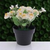 Unique Bargains Artificial Plants Chrysanthemum Plastic 4.33"x4.33"x7.87" 1 Pcs - 2 of 4