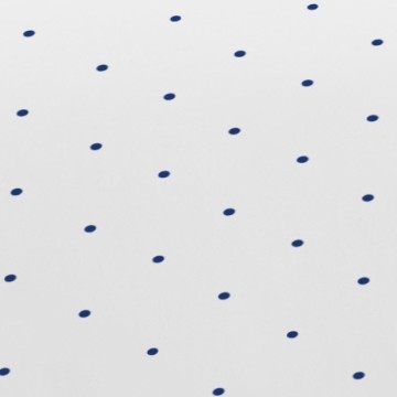 navy polka dot print