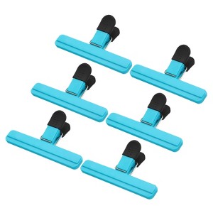 Unique Bargains Plastic Large Size Nonslip Kitchen Chip Bag Seal Grips 6 Pcs - 1 of 4