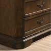 Gulches Maderne Traditional 3 Drawer Wood Nightstand, Antique Walnut with Distressed Marks, Fully Assembled, 27"Wx16.8"Dx27.6"H - 4 of 4