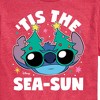 Men's - Lilo and Stitch - Tis the Sea-Sun Christmas Short Sleeve Graphic T-Shirt - 2 of 4