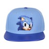 Sonic The Hedgehog Hat - Sonic Pixel Face Adjustable Snapback Hat Cap - 2 of 4