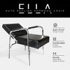 PureSana Chromium Ella Professional Auto Reclining Shampoo Chair with Washable Vinyl, High Density Foam Cushions, and Stainless Steel Frame, Black - 3 of 4