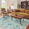 Washable Hallway Rug, Modern Insect Floral Print Farmhouse Mat, Non-Slip Stain-Resistant, Foldable Indoor Rug for Kitchen, Laundry Room - 2 of 4