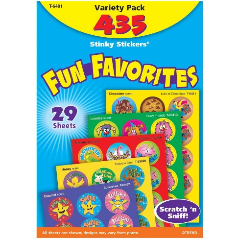 Trend Enterprises Stinky Stickers Fun Favorites And Fancy Jumbo Pk 1 Inch Pk Of 435 Target