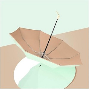 Clotth Mini Portable Dual-Purpose Folding Parasol - UV Protection, Compact, Wind and Rain Resistant, 8 Fibreglass Ribs,Sun Blocking - 1 of 4