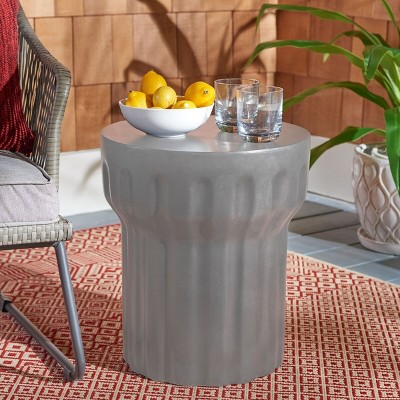 Vesta Dark Grey Concrete Indoor/Outdoor Accent Table