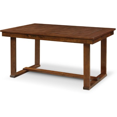 Wesley Dark Brown Extendable Wood Dining Table