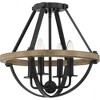 Quoizel Lighting Bartlett 4 - Light Semi-Flush Mount in  Earth Black - 4 of 4
