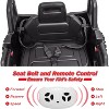 12V Kids Ride on UTV Electric Vehicle, Battery Powered Ride On Car Toy with Remote Control, 4 Wheels Spring Suspension, LED Lights, Music - 4 of 4
