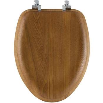 Bemis Mayfair Elongated Oak Wood Toilet Seat