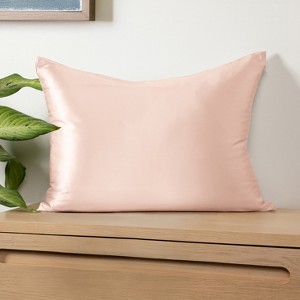 Luxurious 100% Silk Zippered Bed Pillowcase For Hair and Skin - 19 Momme - Becky Cameron - 1 of 4