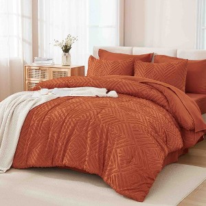 BAGOKIE 7 Pieces Tufted Bed in a Bag Comforter Set for All Season - 1 of 4