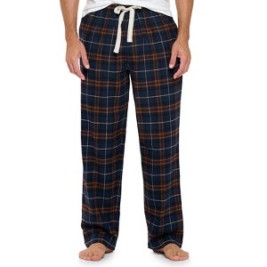 Ashford & Brooks Mens Super Soft Flannel Plaid Pajama Sleep Pants - 1 of 4