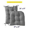 Rocking Chair Cushion 2 Piece Tufted Non Slip Set of Upper and Lower Cushions by Sweet Home Collection® - 3 of 4