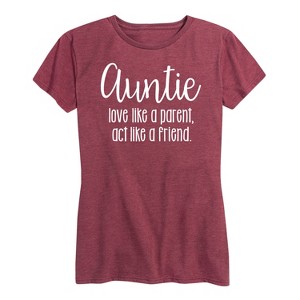 Women's - Instant Message - Auntie Love Like A Parent Short Sleeve Graphic T-Shirt - 1 of 4