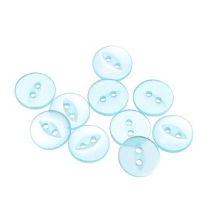 Unique Bargains Round Resin 2-Hole Fish Eye Craft Replacement Sewing Button 10 Pcs - 1 of 4