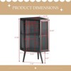 ALEXOUN Bathroom Cabinet - Corner Storage Cabinet with Glass Door,Adjustable Shelves for Bathroom Small Spaces,Space-Saving Organizer - 3 of 4
