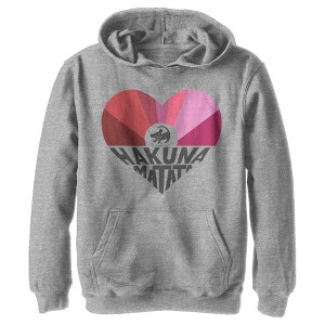 Boy's Lion King Simba Hakuna Matata Heart Pull Over Hoodie - 1 of 4