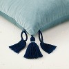 Velvet Square Throw Pillow with Ring Tassels - Opalhouse™ designed with Jungalow™ - image 4 of 4